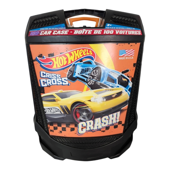 Hot Wheels 100 Cars Rolling Carry Case Storage 50th Anniversary USA Organizer - Picture 2 of 11